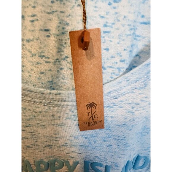Treasure Cove Aruba Tank Top Size 2XL (slim Fit) Blue Vacation Travel NWT - Picture 3 of 6